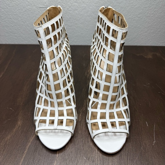 Via Spiga Elenora Caged Open-Toe High-Heel Booties EUC Size 9.5M - Picture 2 of 10